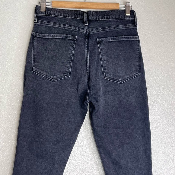 AGOLDE Nico Washed Black High-Rise Distressed Sz 28 Ankle Jeans - Picture 5 of 13